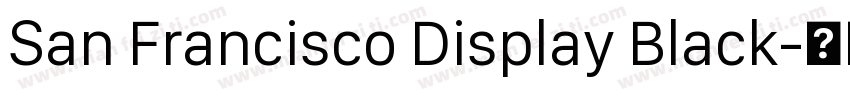 San Francisco Display Black字体转换